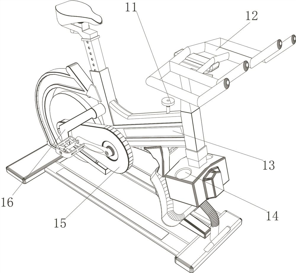 A kind of physical training type spinning bicycle