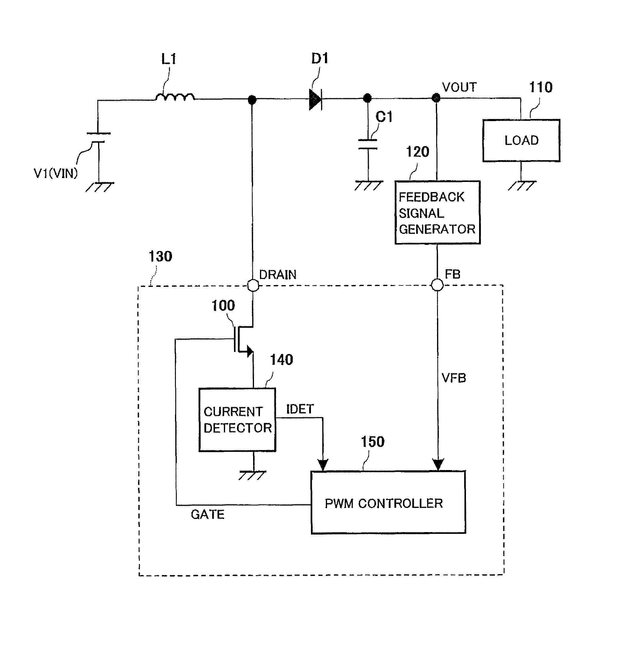 Overcurrent protection circuit and overcurrent protection method