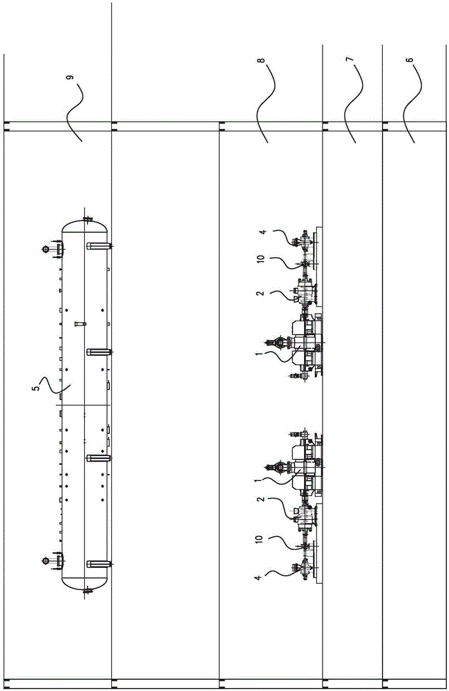 Arrangement structure of a steam-driven feedwater pump set and its arrangement method for feedwater pre-pumps