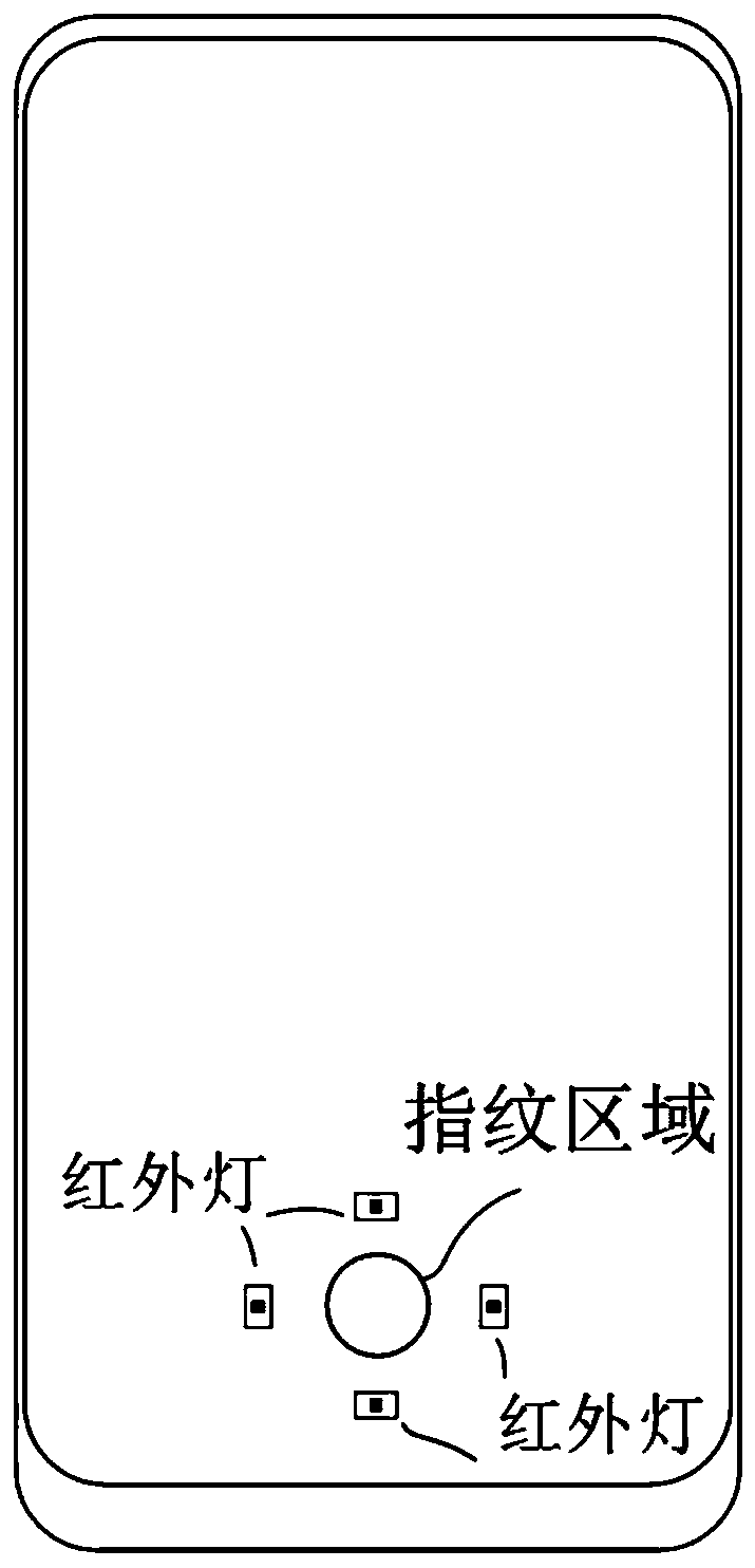 Under-screen fingerprint collection method and device, electronic equipment and storage medium