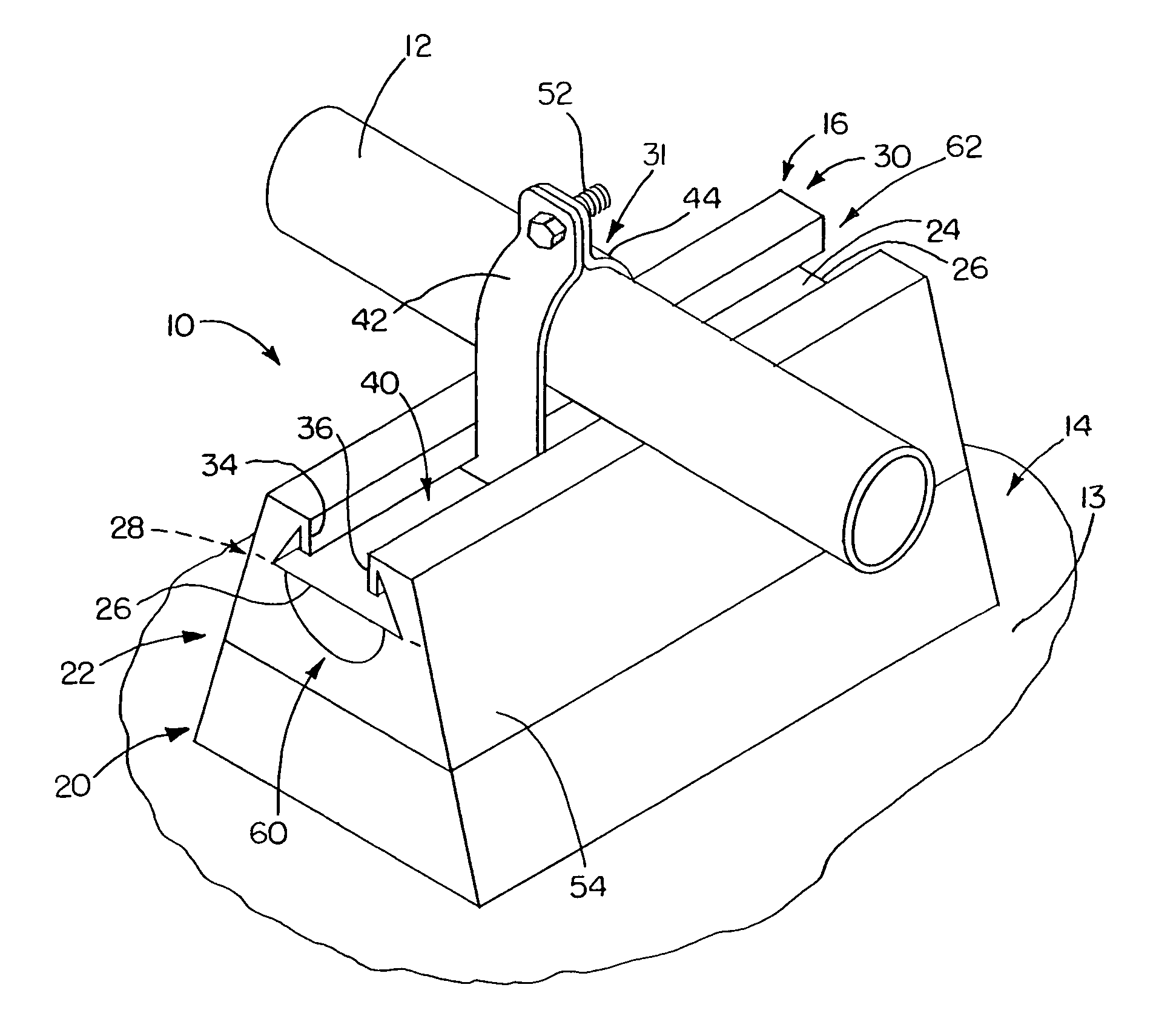 Rooftop equipment support and method of use