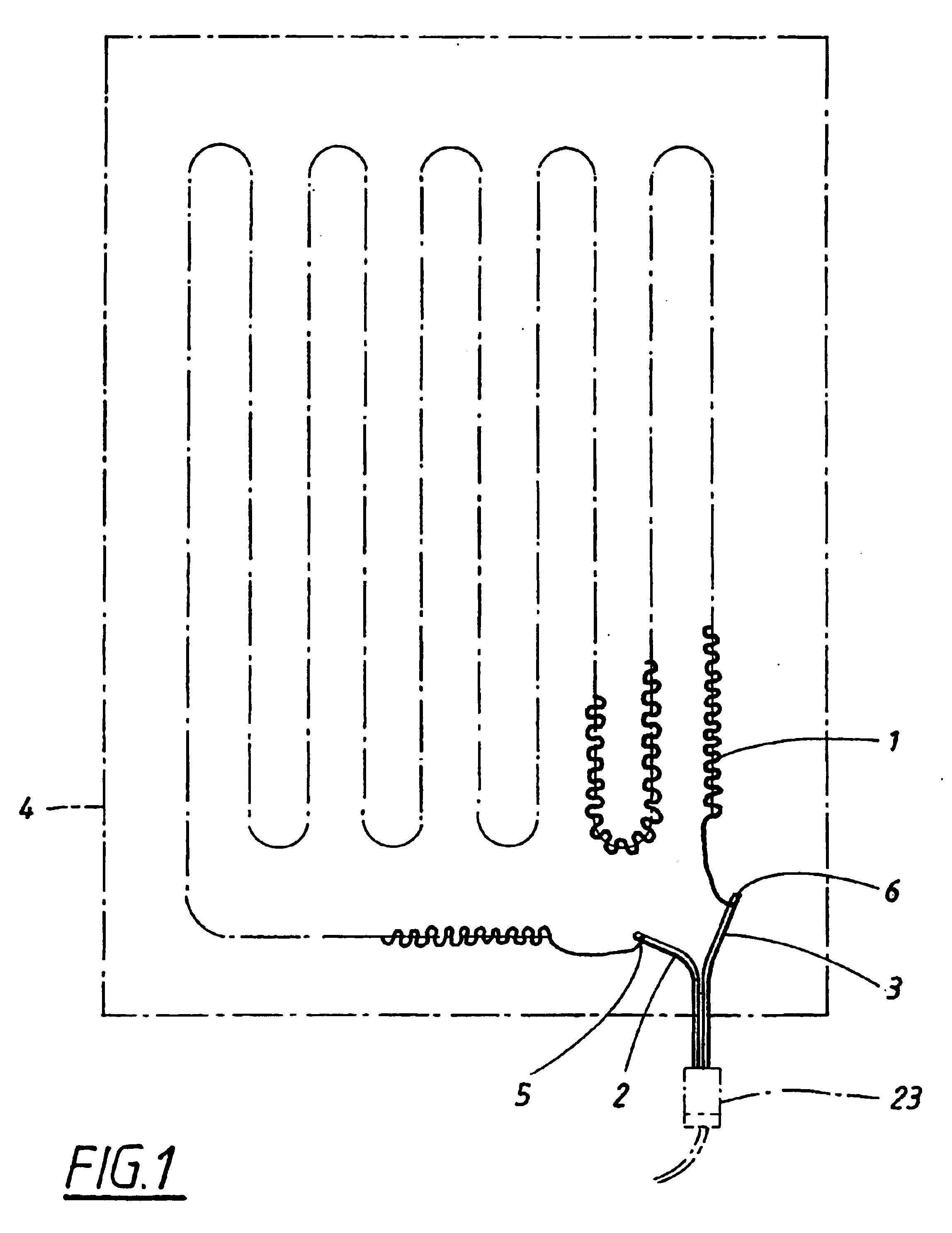 Method for manufacturing and application of heating element for heating in a vehicle