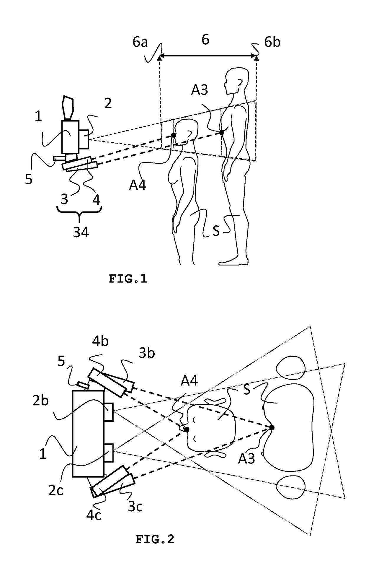 Device and method to reconstruct face and body in 3D