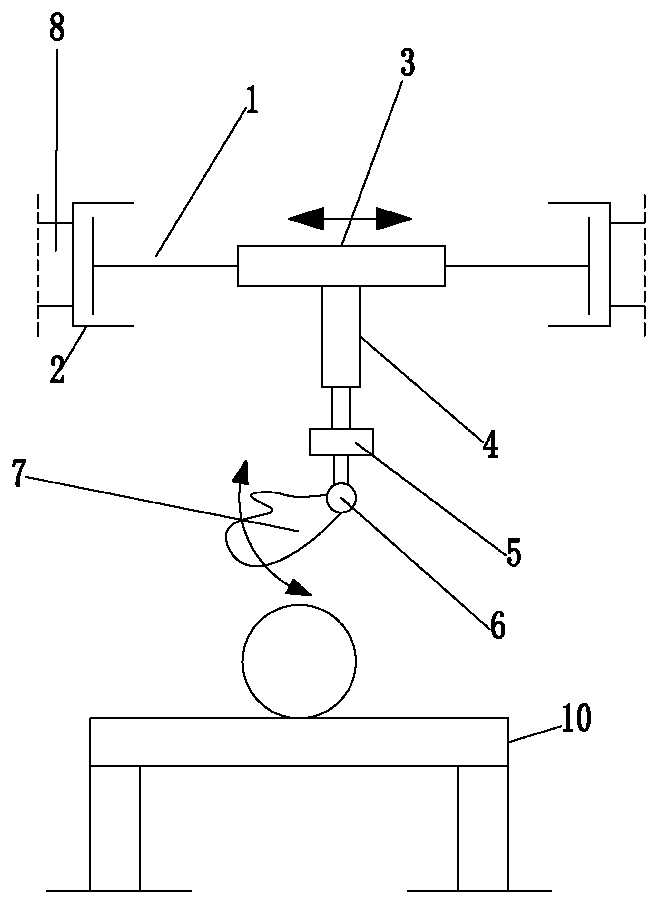 Pneumatic drive active and passive joint hybrid type Chinese massage robot