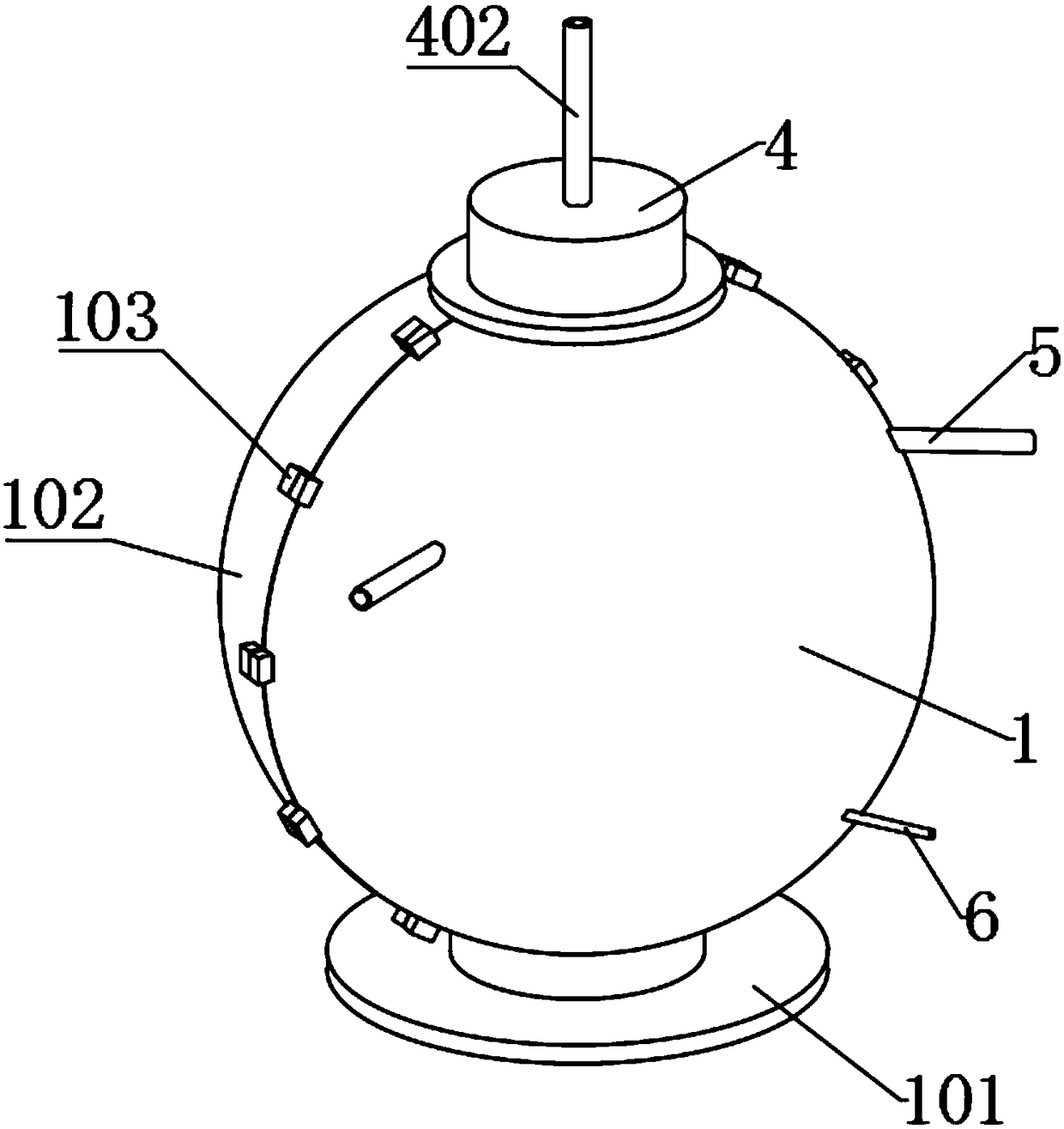 Water tank self-cleaning and disinfection device for environmental protection water treatment