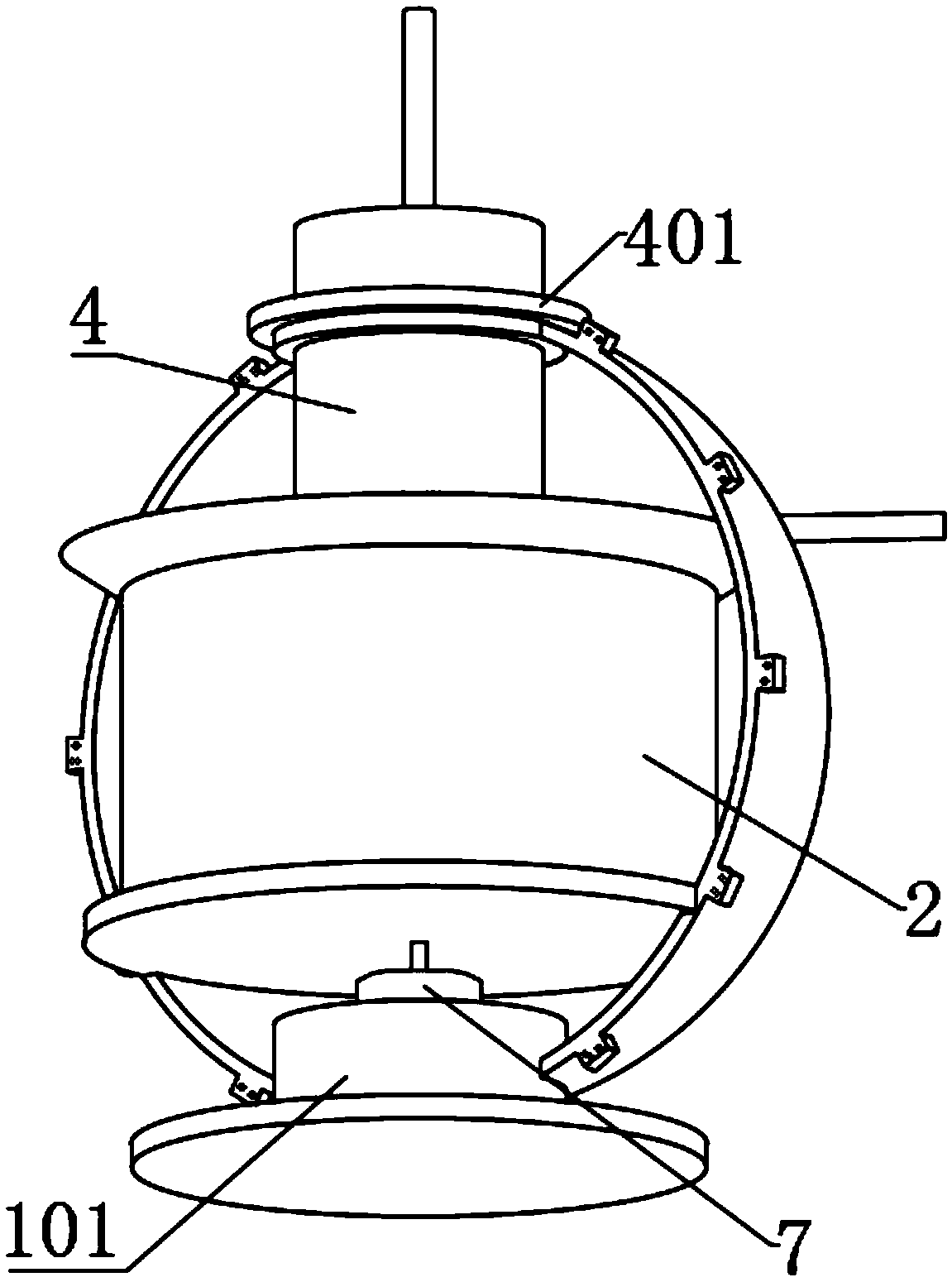 Water tank self-cleaning and disinfection device for environmental protection water treatment