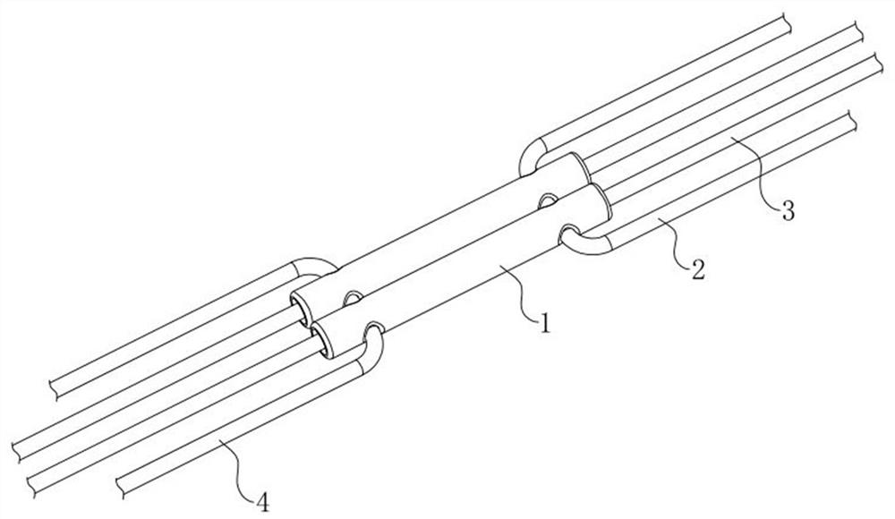 Knee joint cruciate ligament repair fixing device