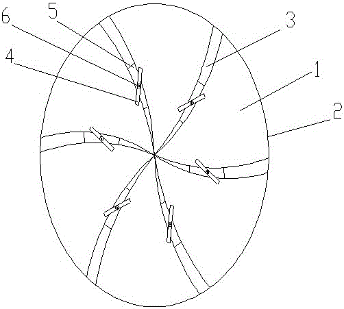 Ventilation type automobile turbine impeller with flap