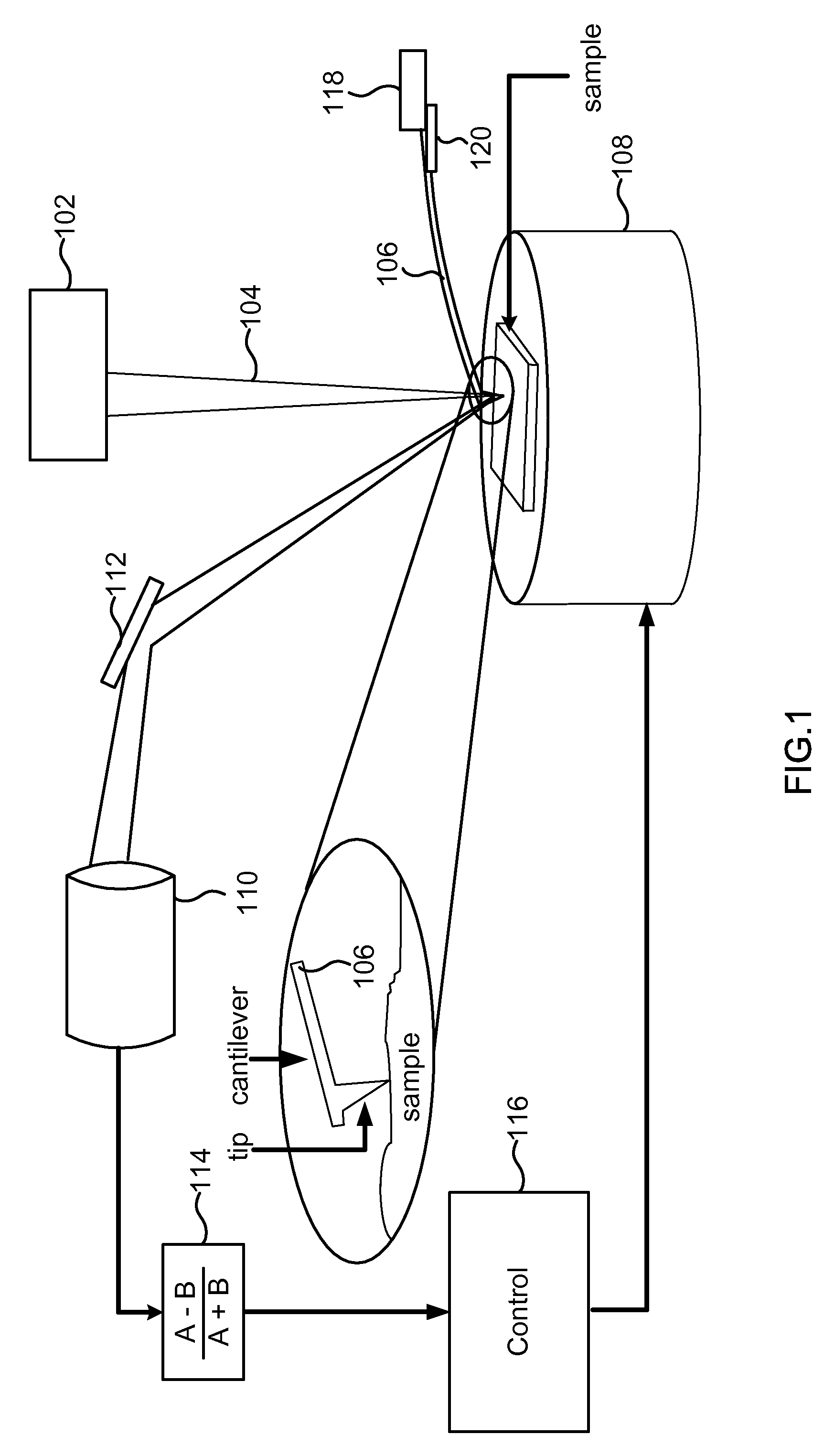 Method to transiently detect sample features using cantilevers