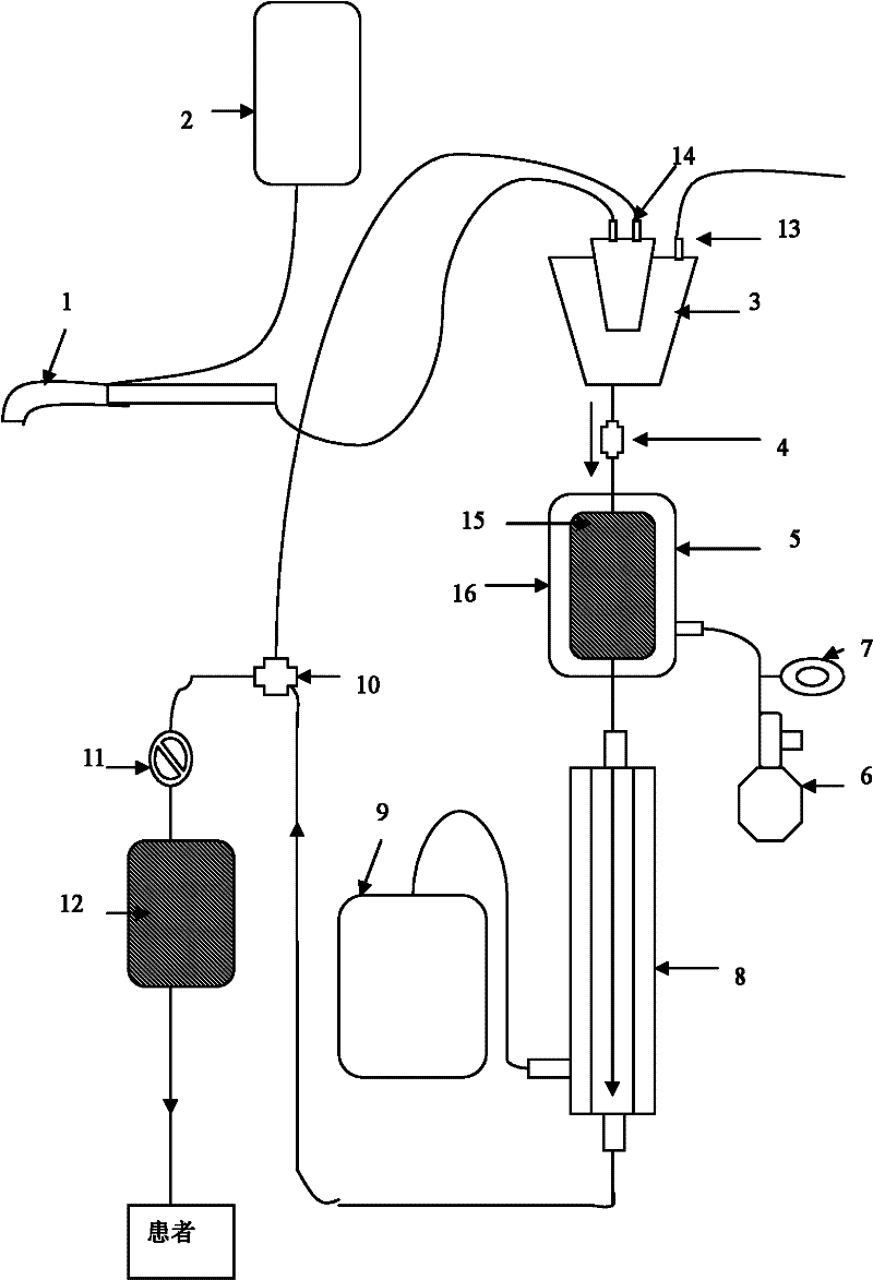 Blood transfusion system for autologous blood recovery, filtration and purification
