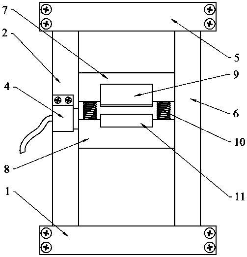 Automatic compression device of cable performance testing equipment