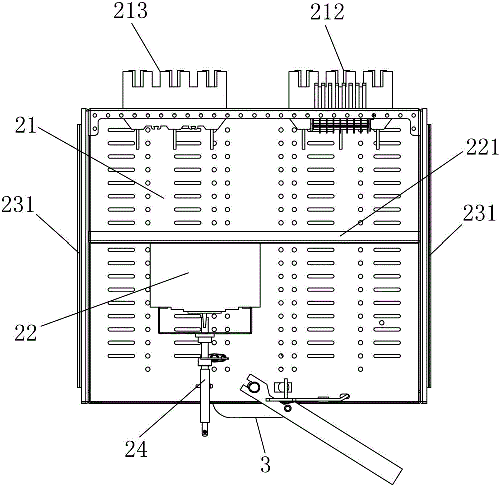 Switch cabinet pull-out type functional unit with sealing structure