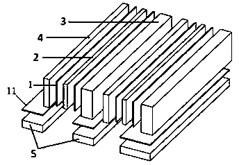 Packaging structure applied to long-pulse-width and high-power semiconductor laser