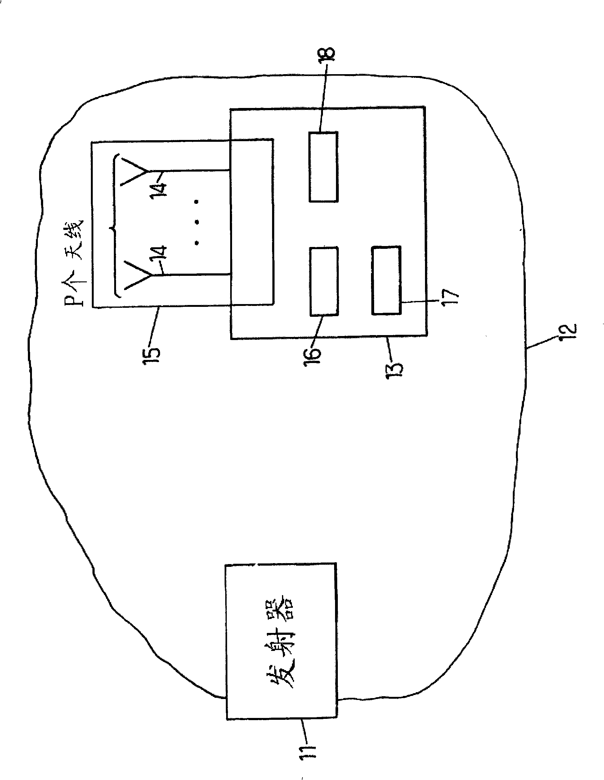 Noise power interpolation in a multi-carrier system