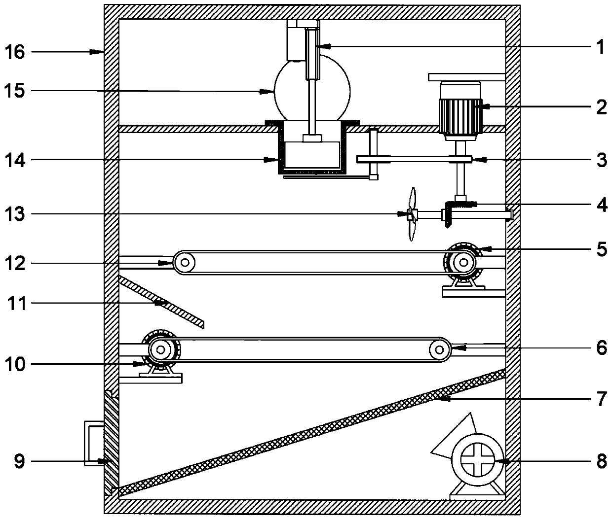 Astragalus membranaceus granule granulating device