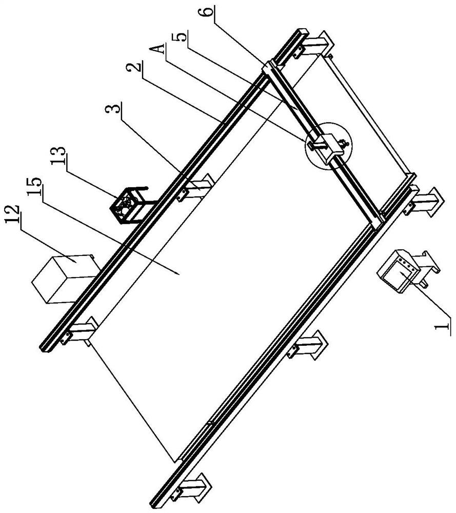 Spraying and line marking all-in-one machine and working method thereof