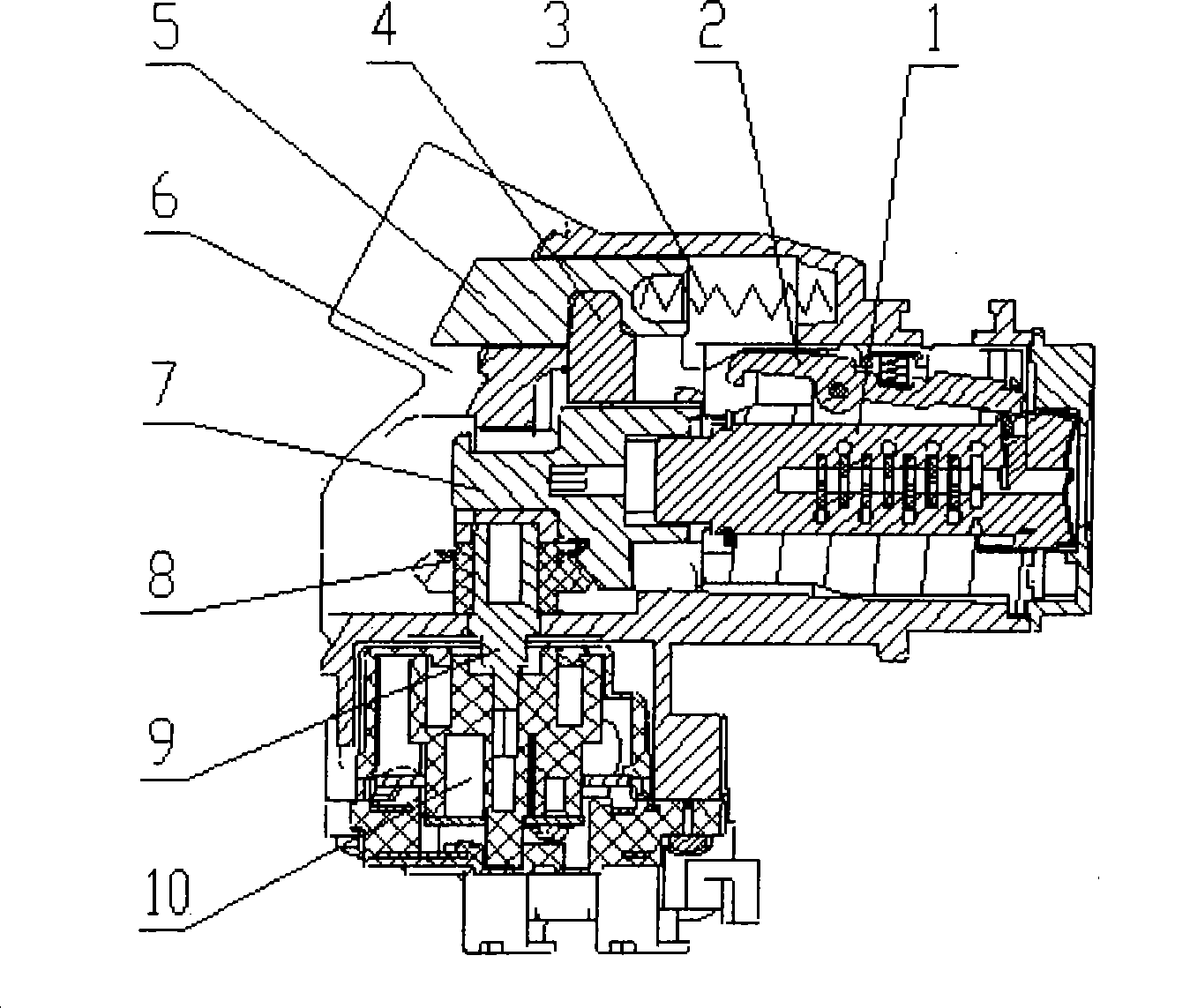 Ignition switch with gearing construction