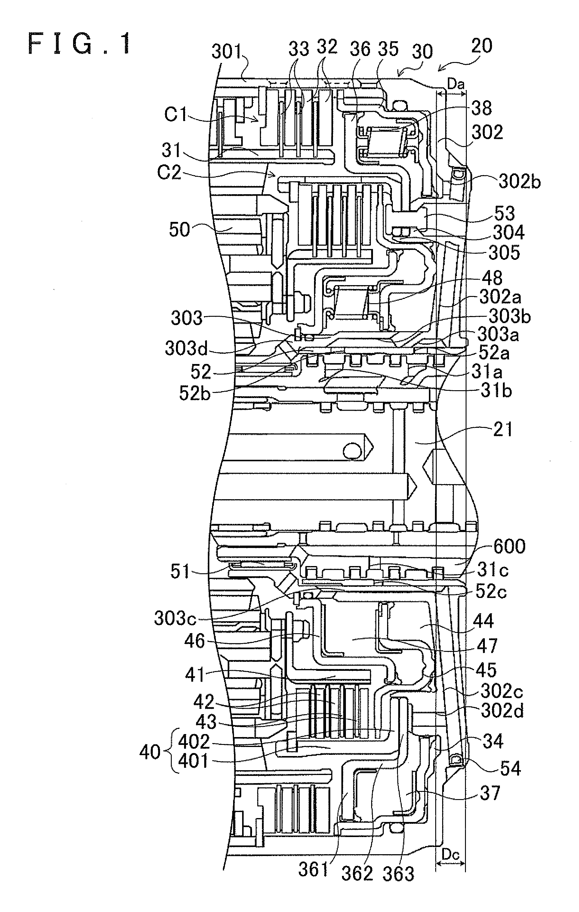 Hydraulic clutch and transmission device provided with the same