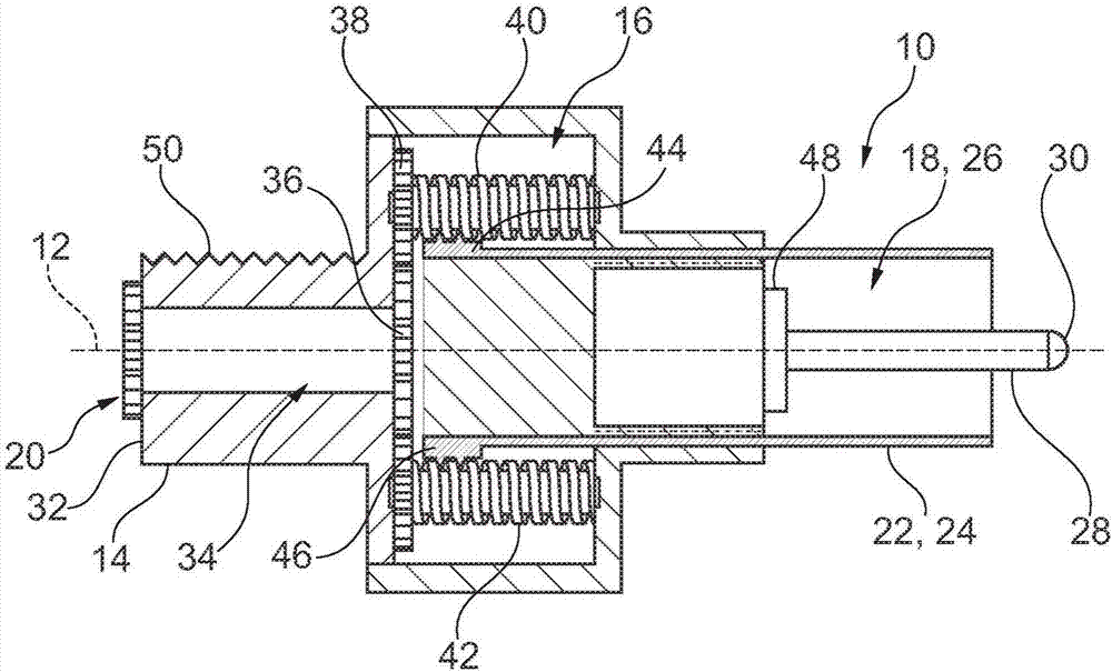 Measurement device for a machine tool and corresponding machine tool