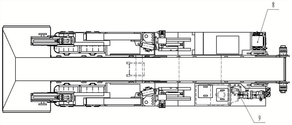 Four-arm anchor rod transshipment unit for coal mine