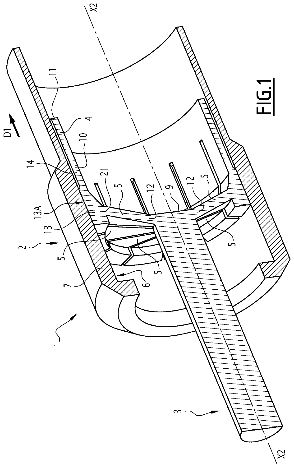 Force-shunting device and mechanical actuator comprising such a device