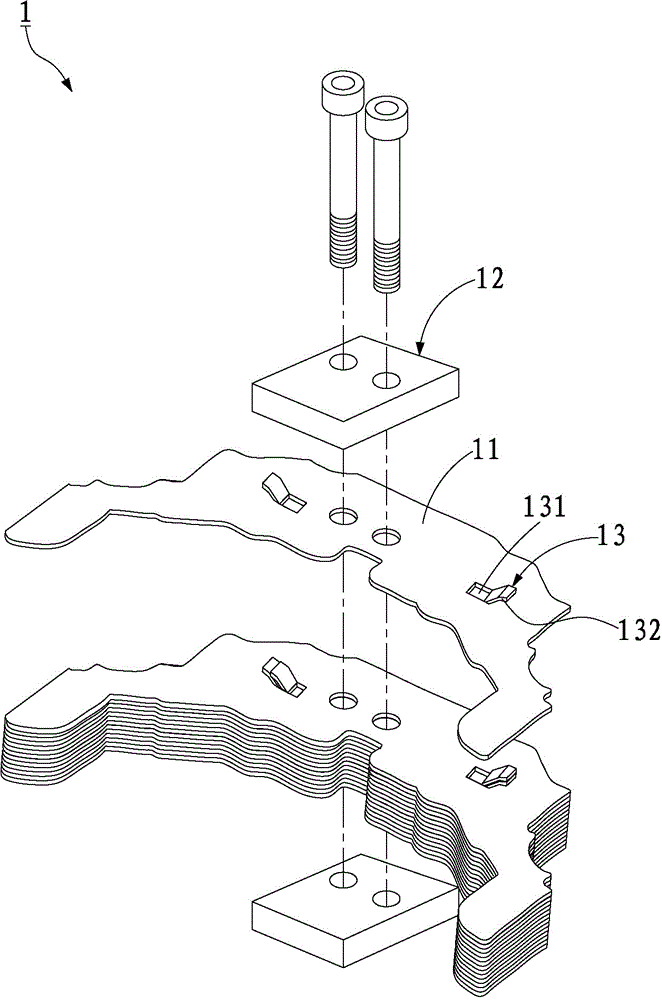 Buckling piece type radiating assembly