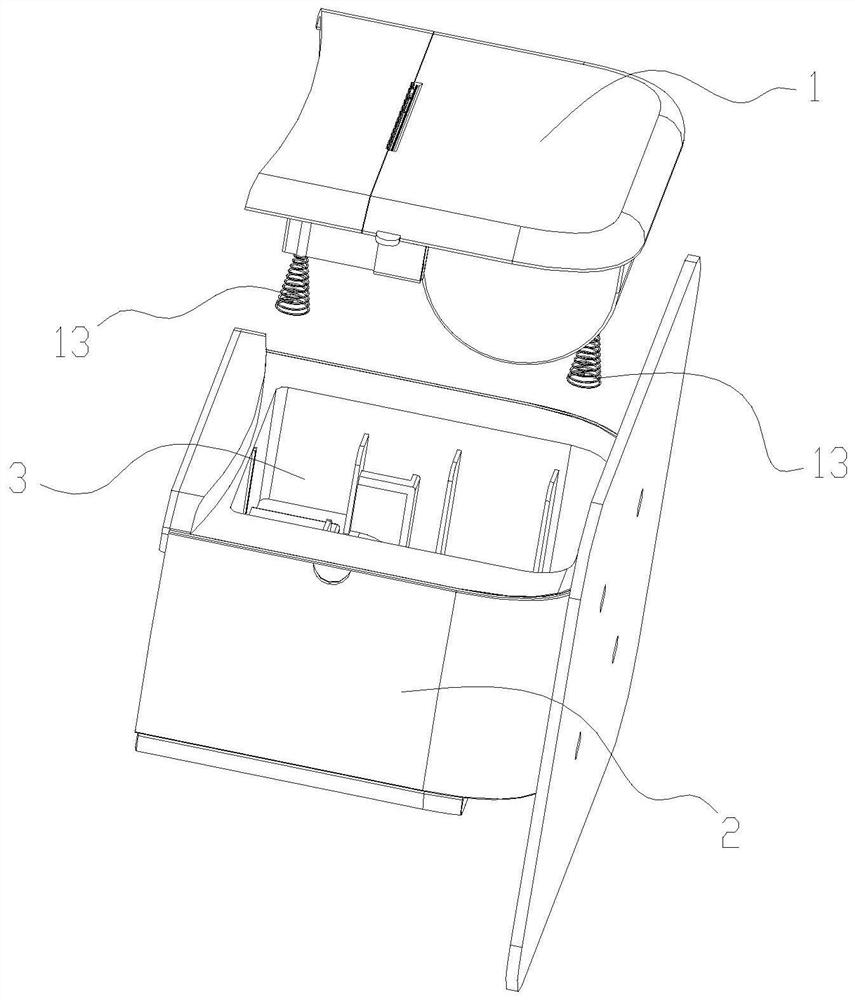 Embedded printer without screw disassembly and assembly