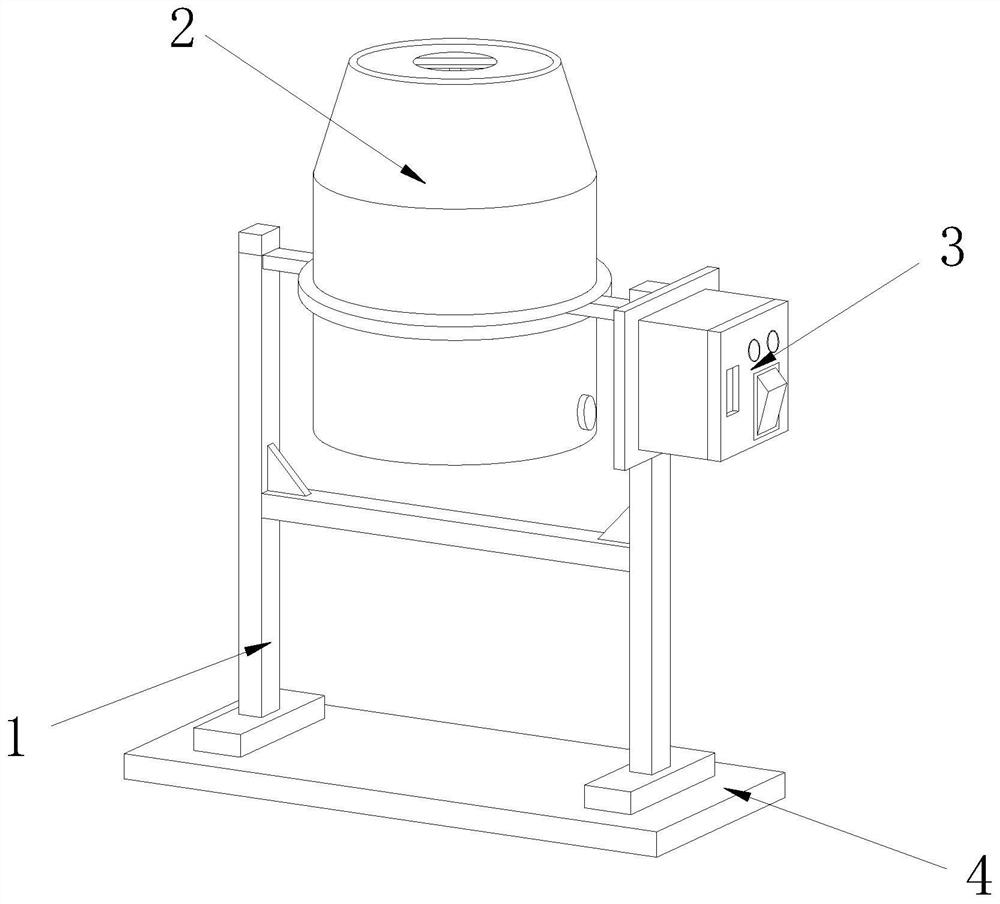 Cement storing and mixing equipment for construction site