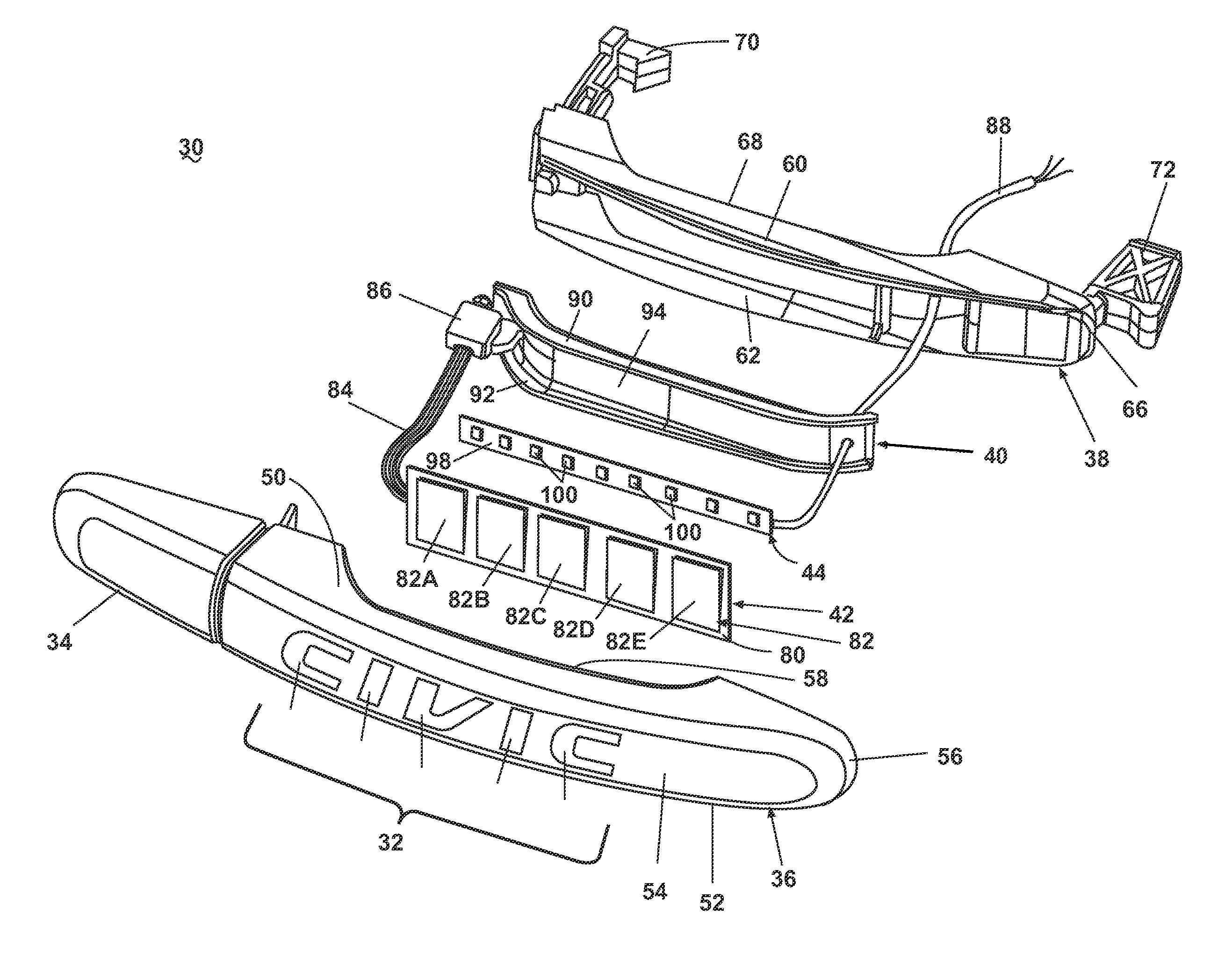Keyless entry system incorporating concealable keypad