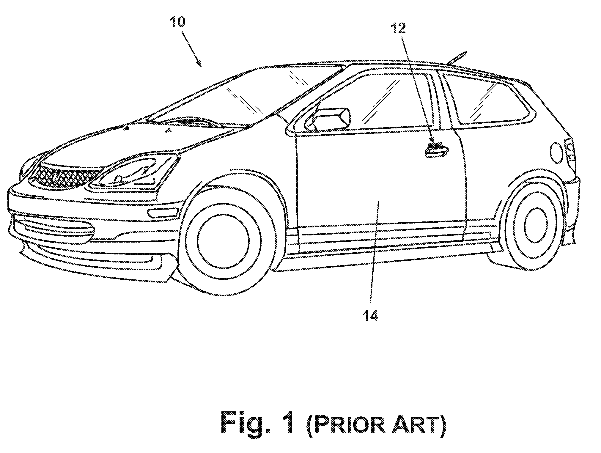 Keyless entry system incorporating concealable keypad