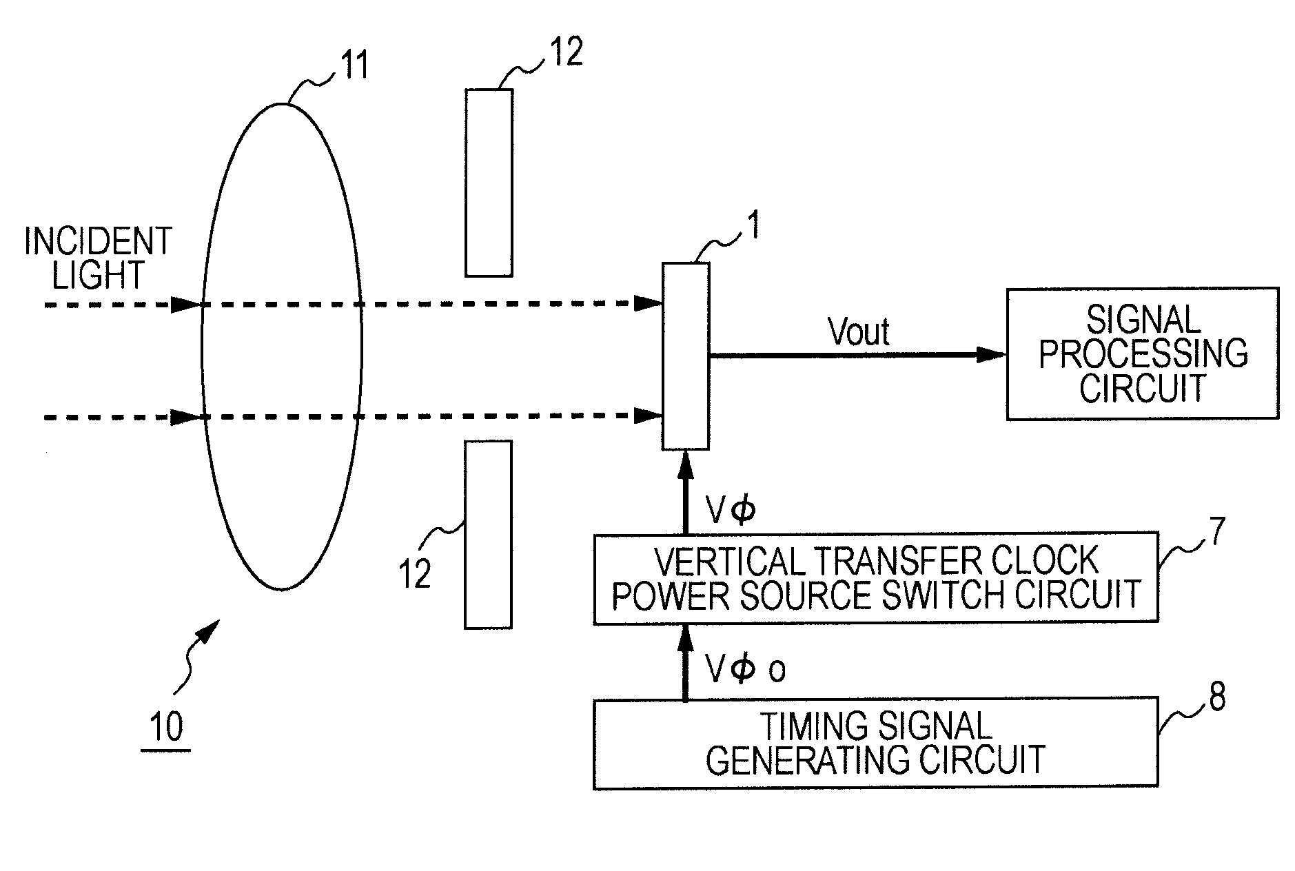 Solid state imaging apparatus, solid state imaging device driving method and camera