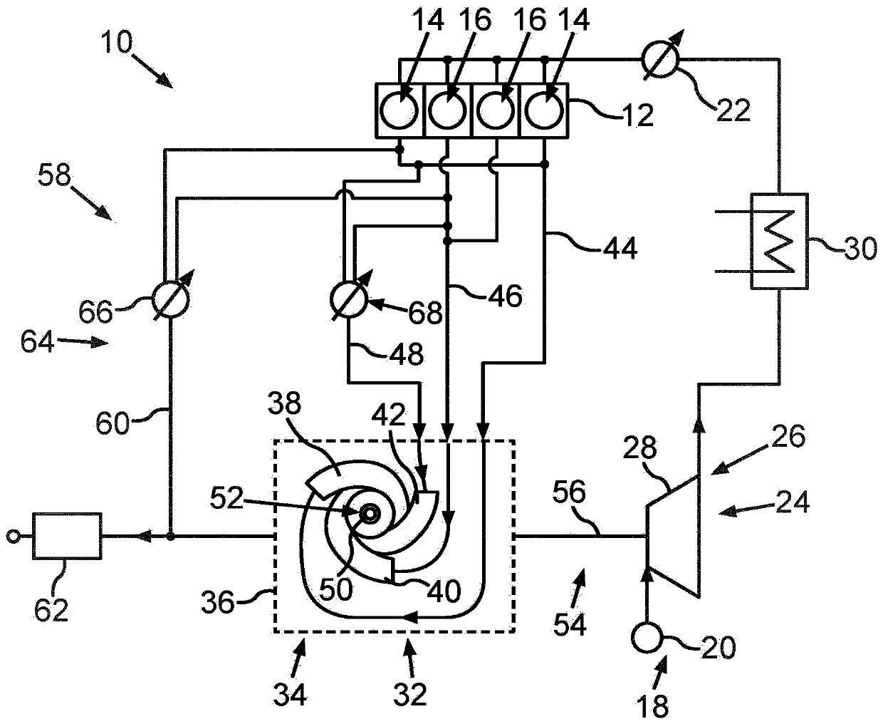 Internal combustion engine for a motor vehicle and motor vehicle with an internal combustion engine of this type