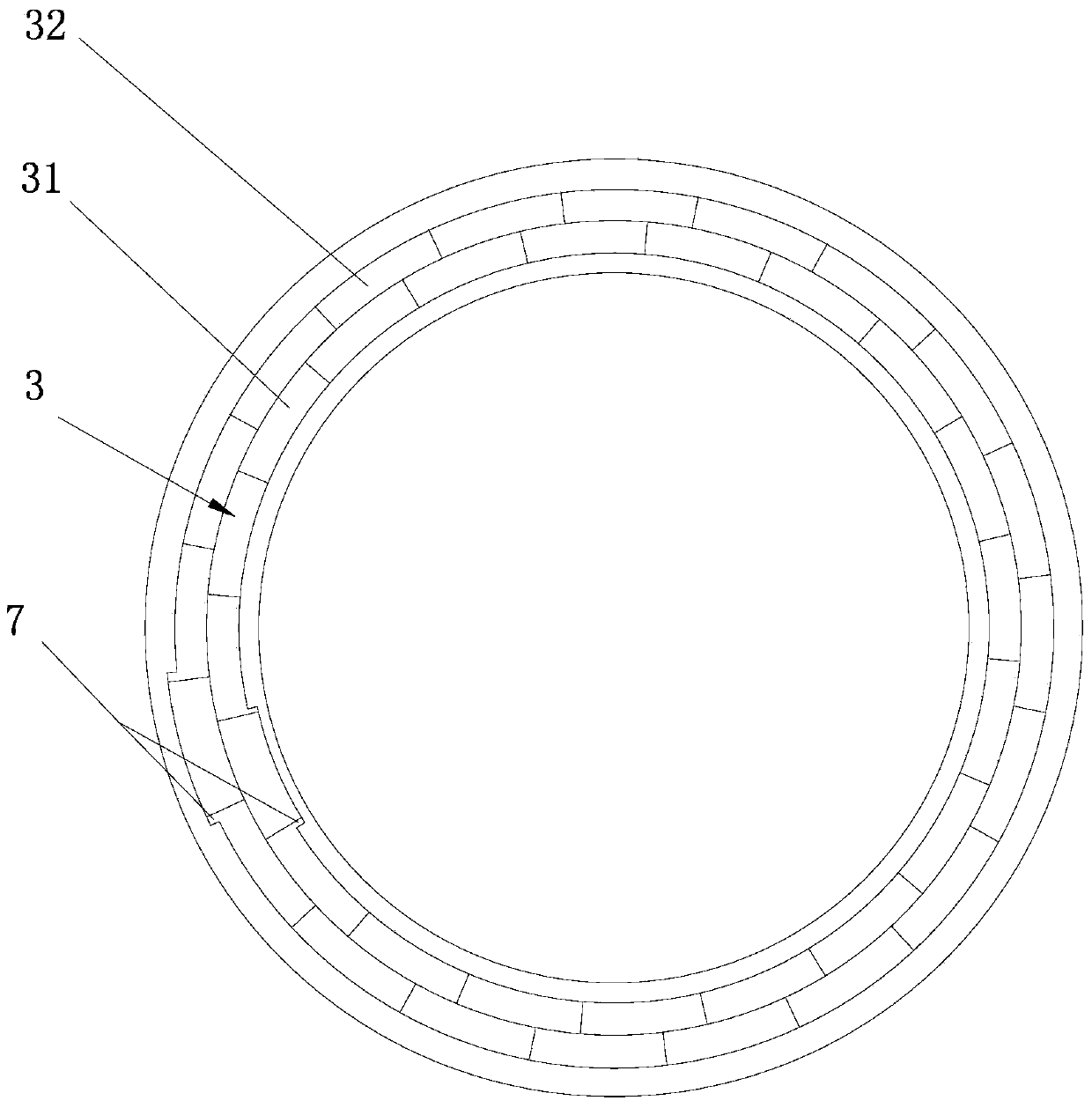 A wear-resistant cutting ring