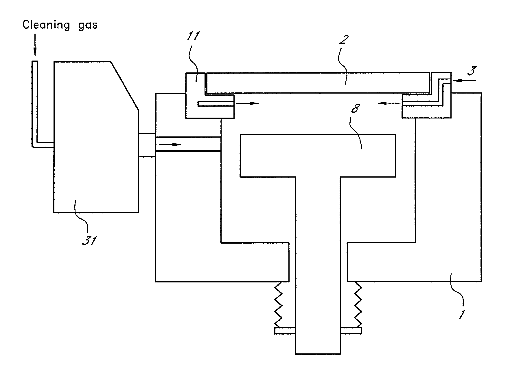 Method of cleaning UV irradiation chamber