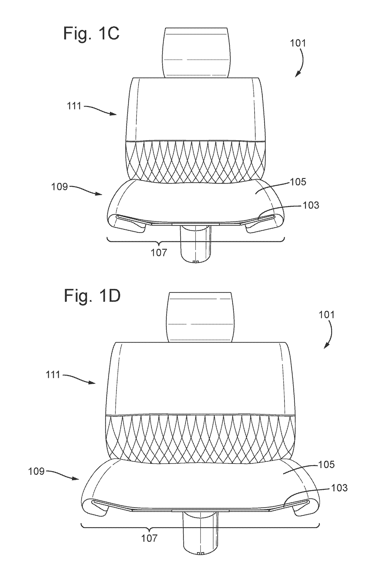 Expandable seat for a vehicle