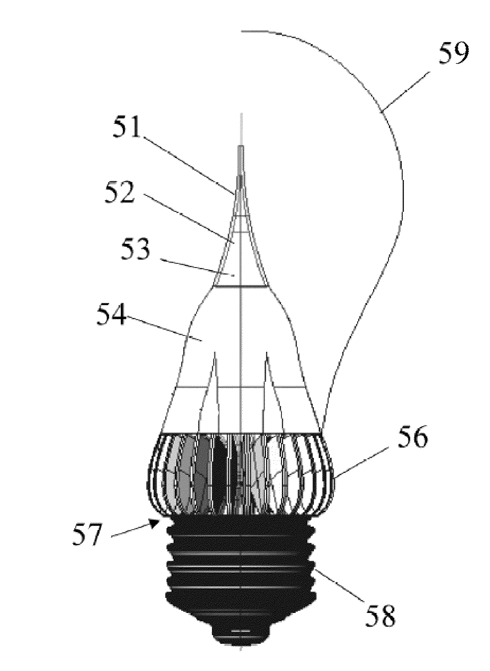 Solid-state luminescent filament lamps
