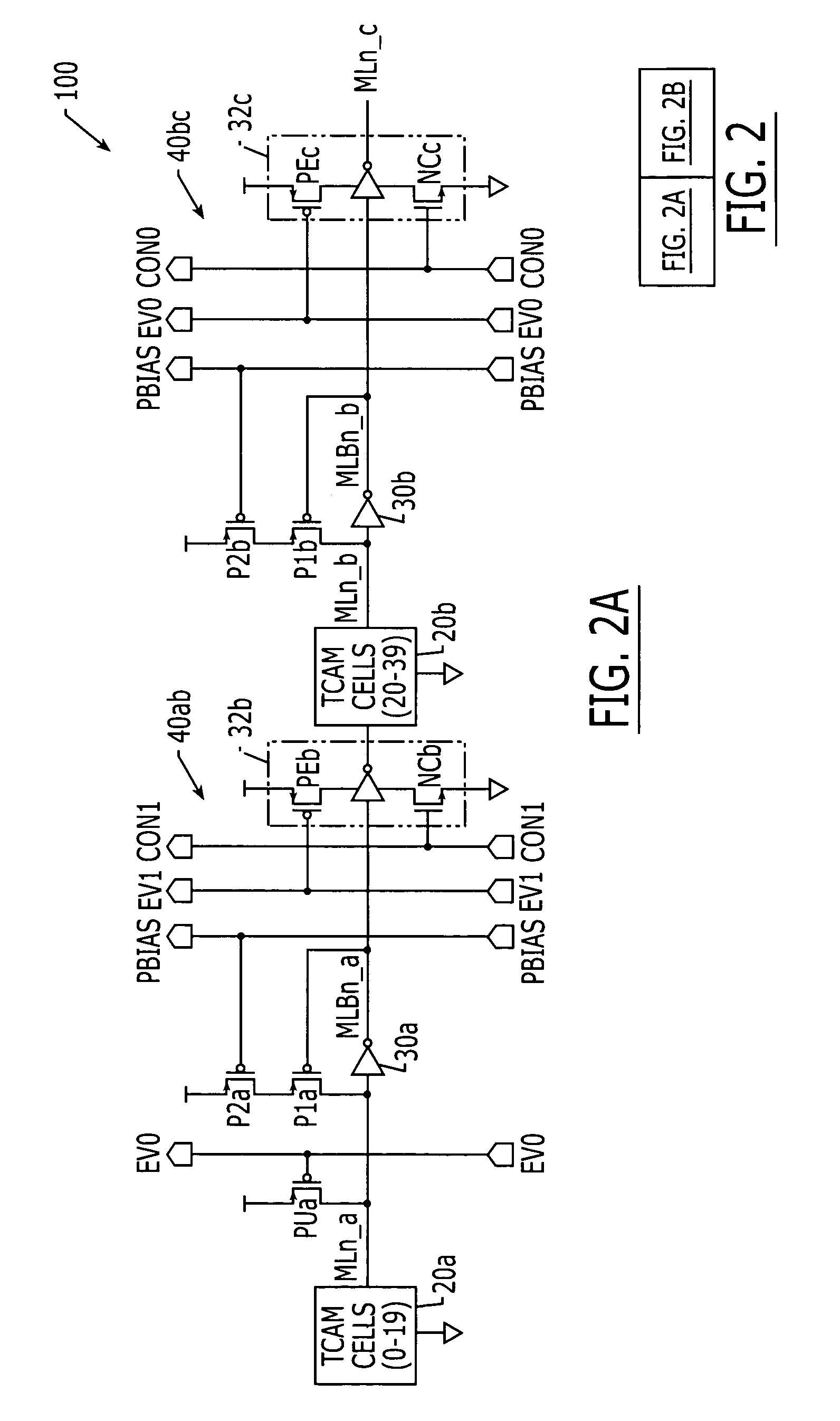 Content addressable memory (CAM) devices that utilize segmented match lines and word lines to support pipelined search and write operations and methods of operating same