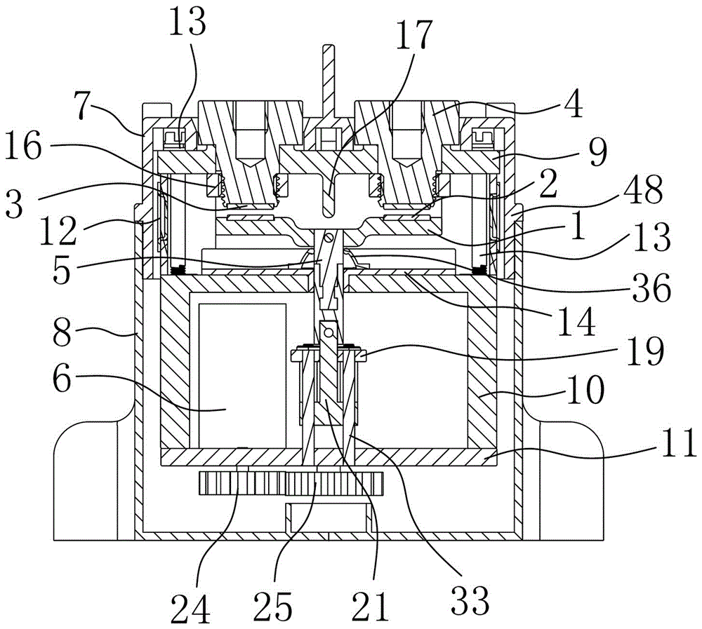 Motor type high-voltage direct-current relay