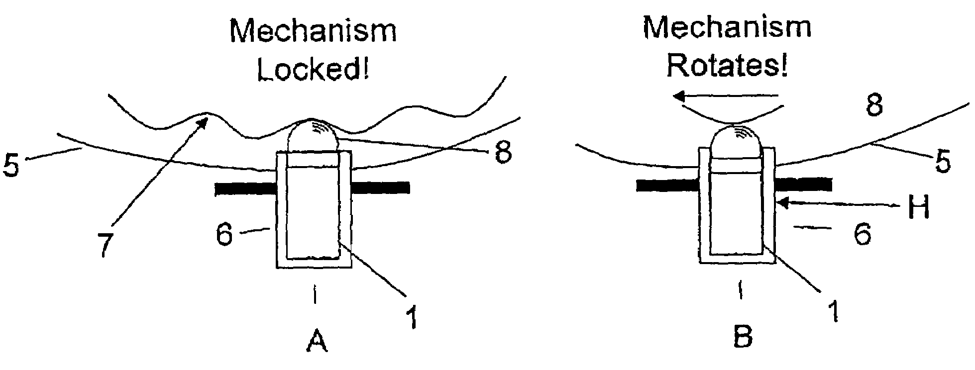 Power-off hold element