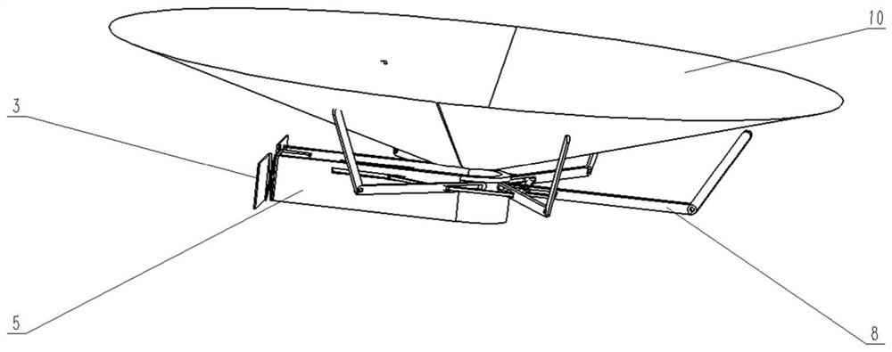 A retractable small fruit collection device and its implementation method