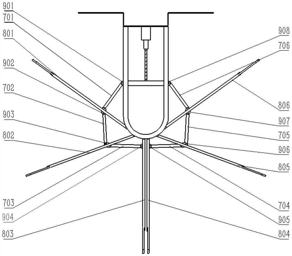 A retractable small fruit collection device and its implementation method