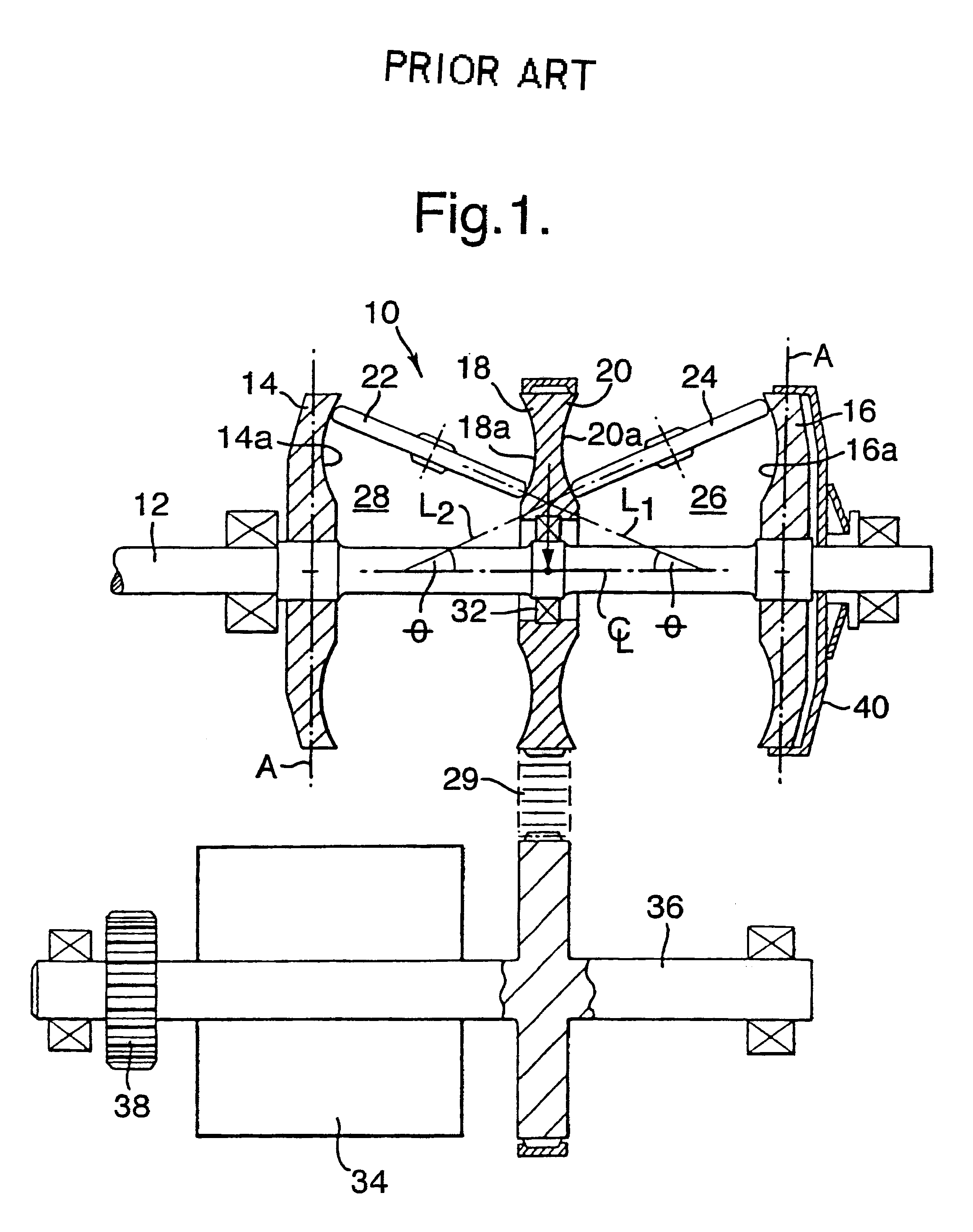 Bearing support for infinitely-variable-ratio transmission output discs