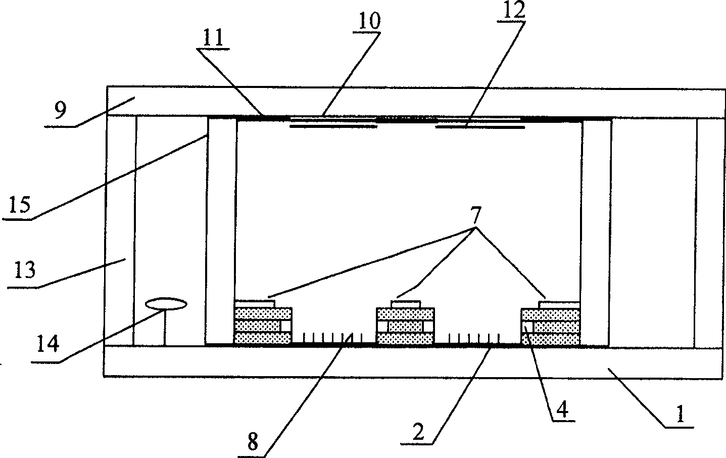 Field emission flat panel display with shield electrode structure and its producing method