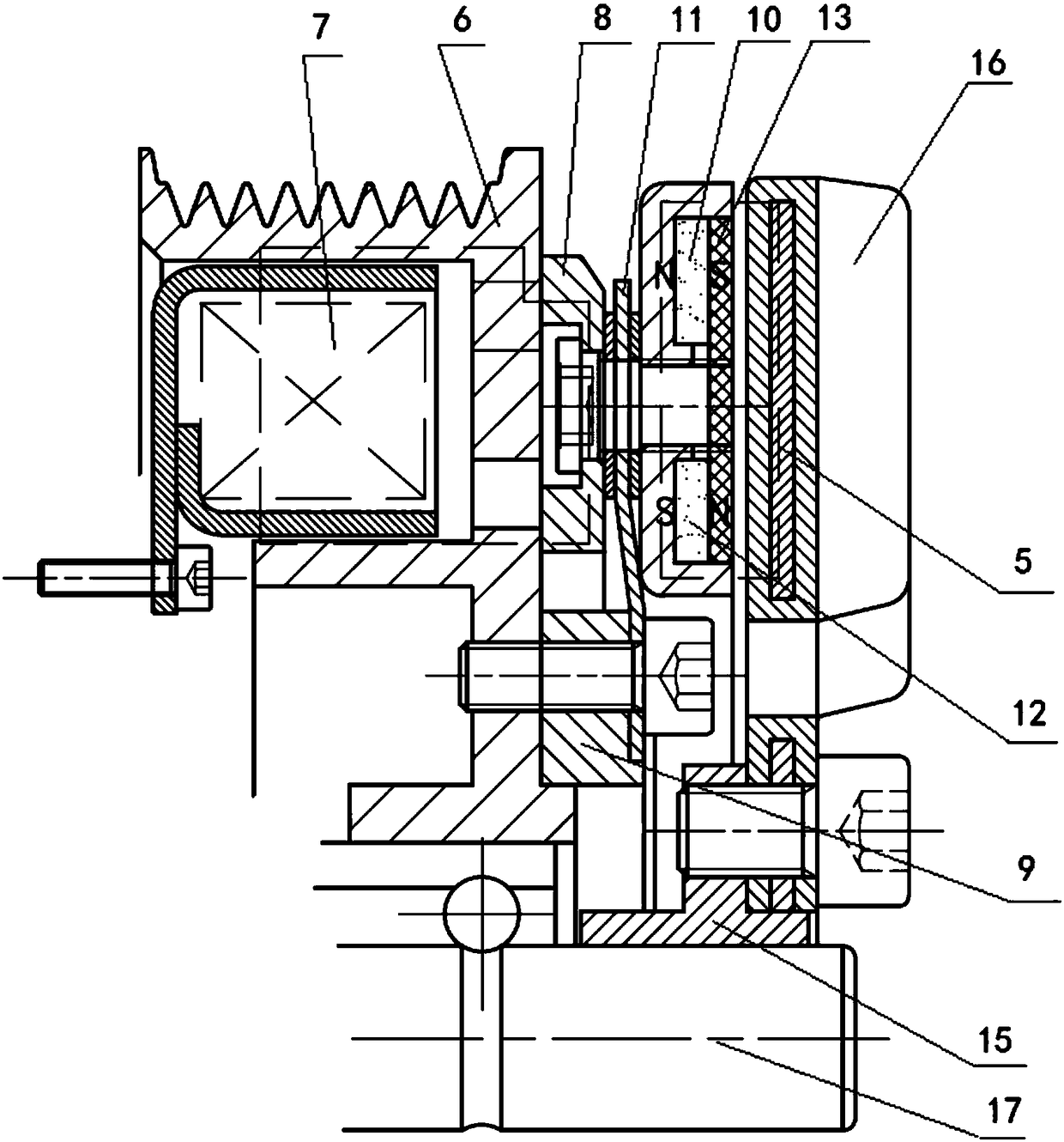 Electromagnetic clutch water pump with dual friction disks