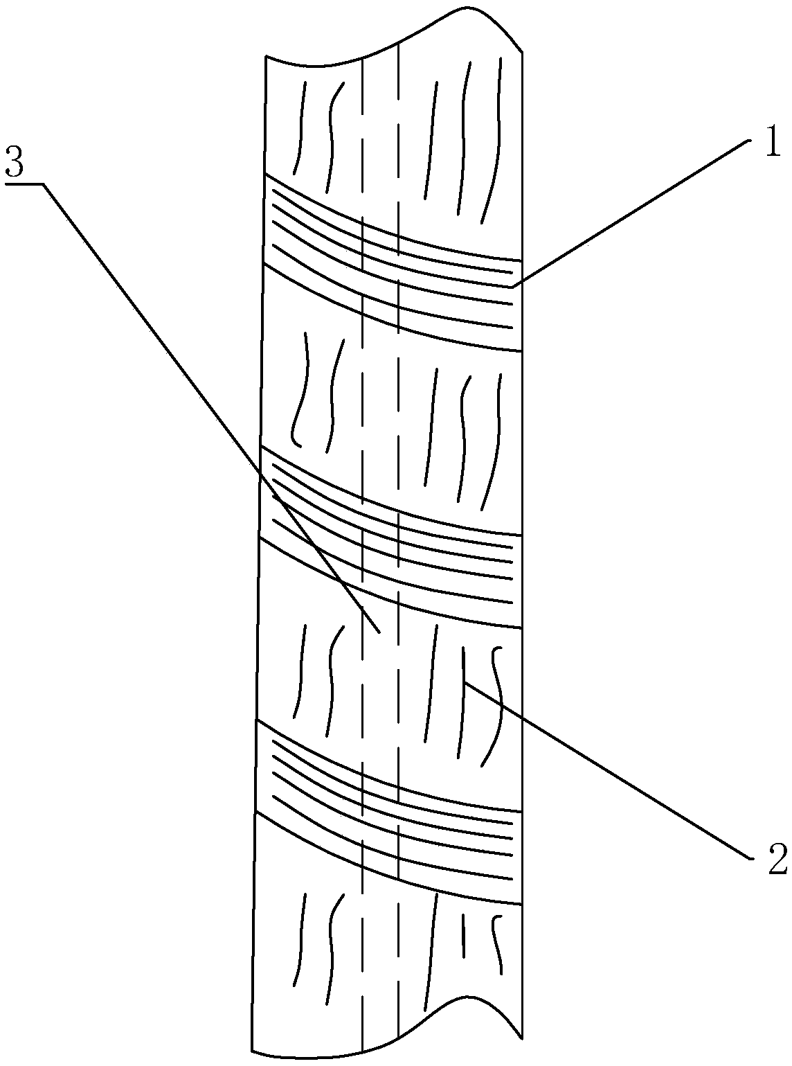Production process of parallel composite yarn and fabric thereof