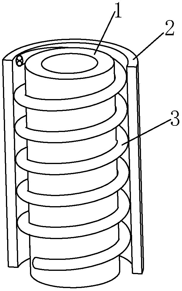 Anti-shock power line charged with gas or liquid