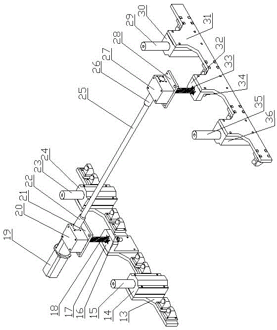 Nozzle protective device for continuous type ink-jet printing production line and control method