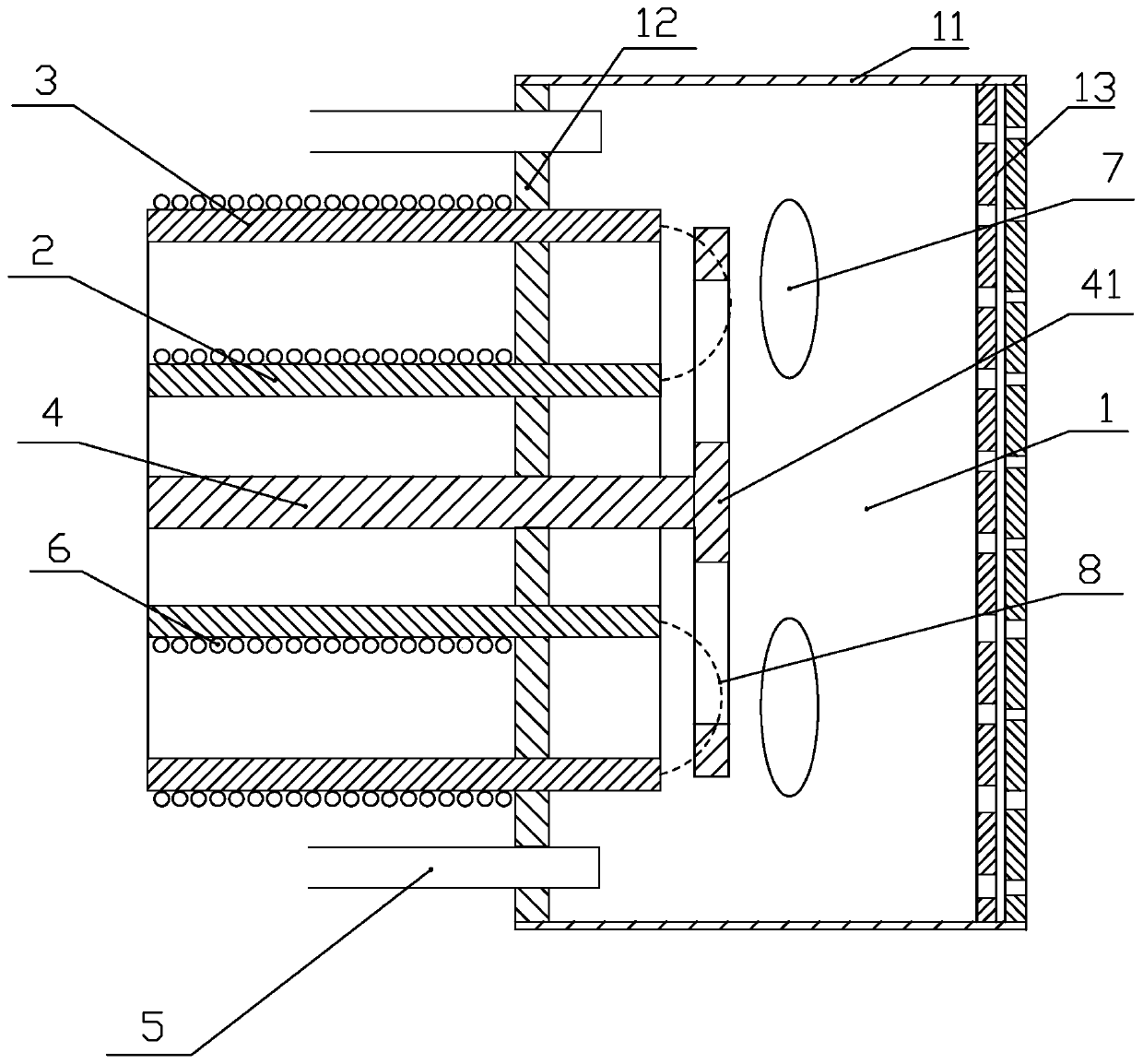 Pulse electro-magnetic micro-newton propulsion device