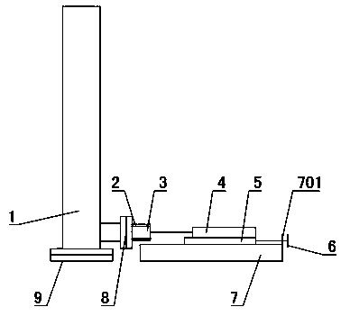 A simulation test device and test method for the force change law of a filling retaining wall