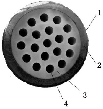 A kind of preparation method of metal matrix porous ceramic composite membrane